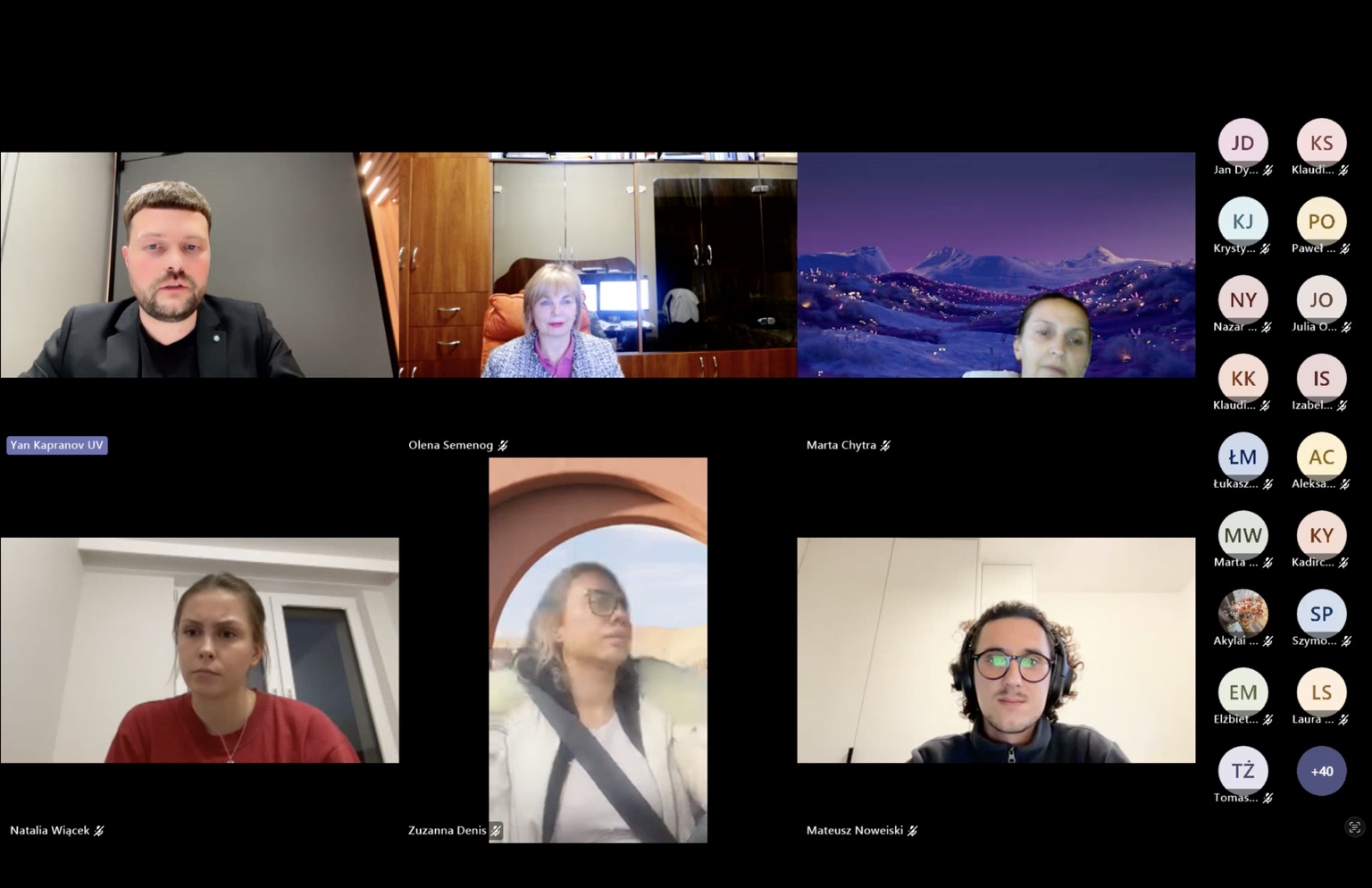 Students and colleagues join the EUVIA4PL kick-off meeting on Microsoft Teams, 14 October 2026.